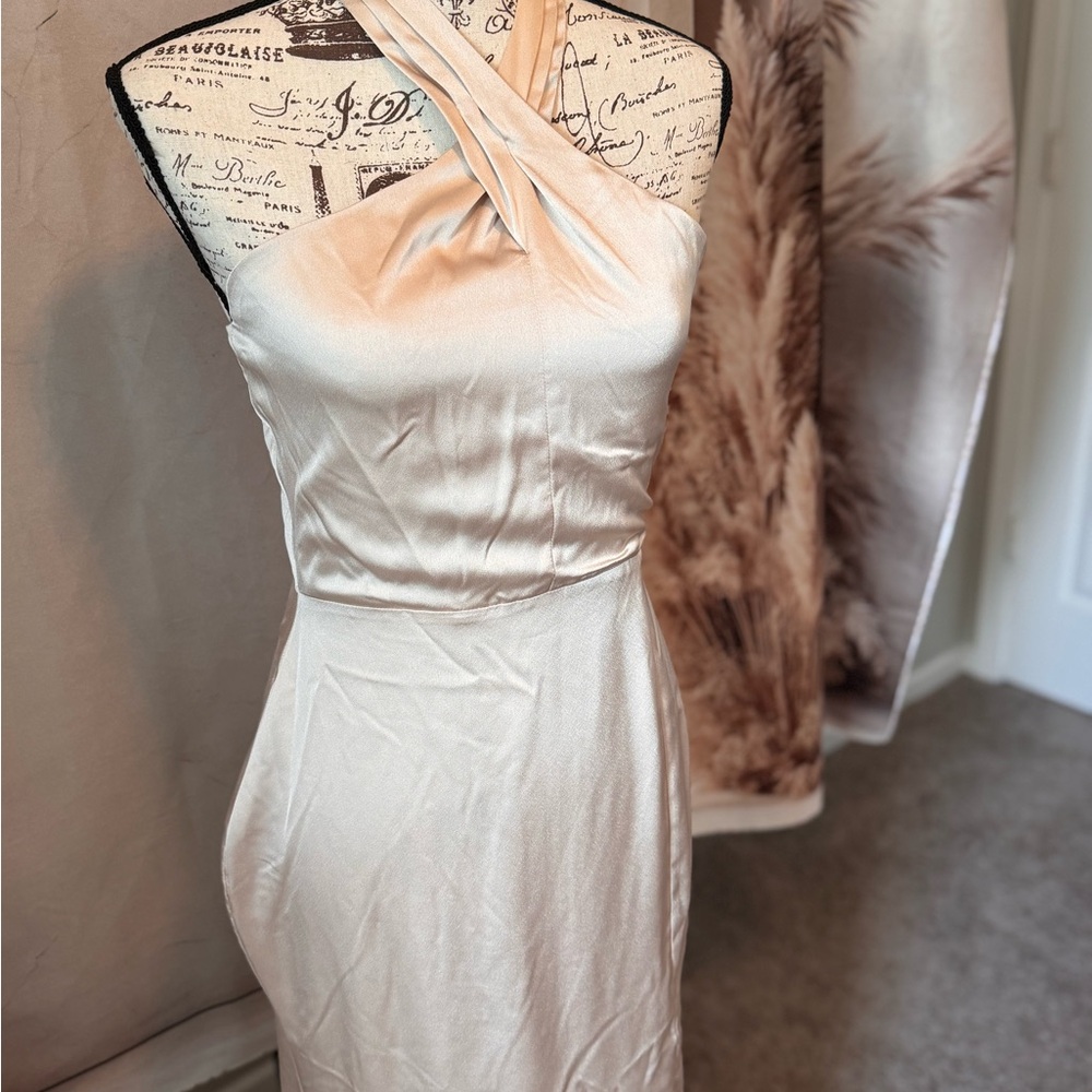 Sugarlips White Sheath Dress One Shoulder Sleeveless